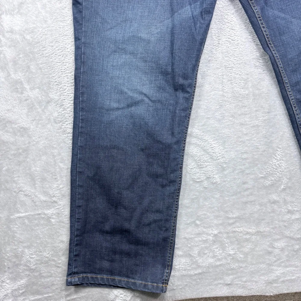 5.11 Tactical Defender-Flex Jeans Mens 44x32 Dark Blue Straight Leg Denim Pants